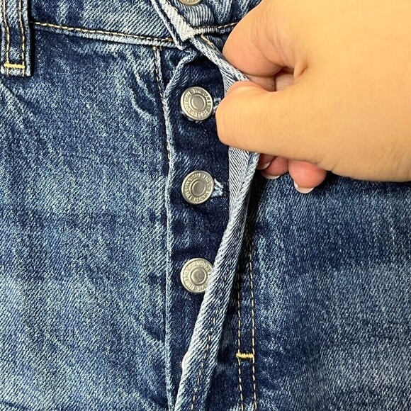 Free People We The Free Flare Jean Aura Blue High Rise Size 25 French Girl - Picture 7 of 12